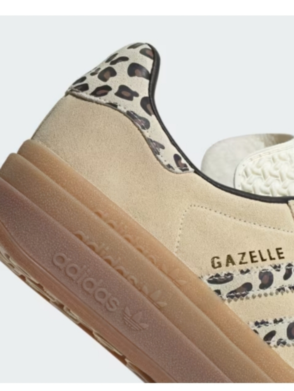 Adidas Gazelle Bold Platform Sneakers In Cream/white/black 8.5 NWT - Picture 5 of 13